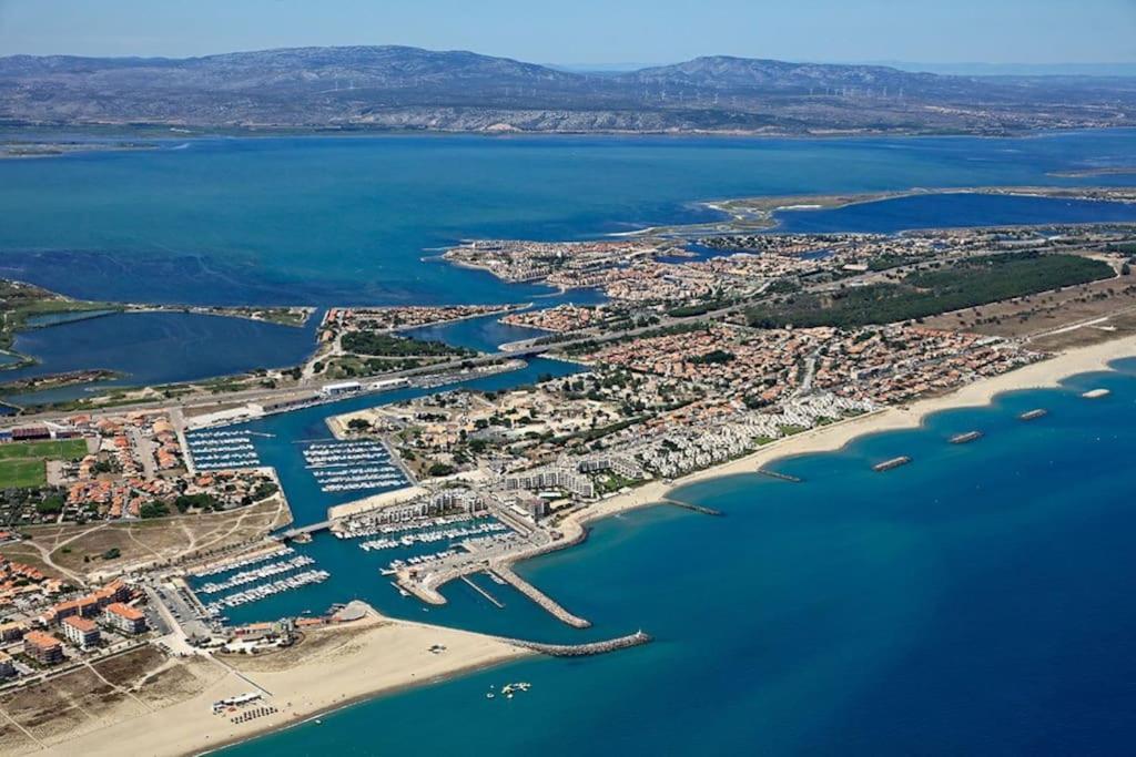 Le Paradis Bleu- Front De Mer - Travaux Recents Le Barcarès Eksteriør billede